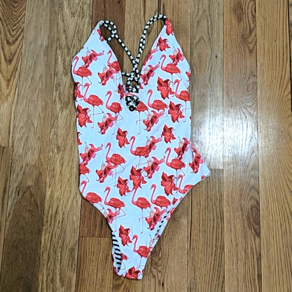 Cupshe Flamingo Bathing Suit
